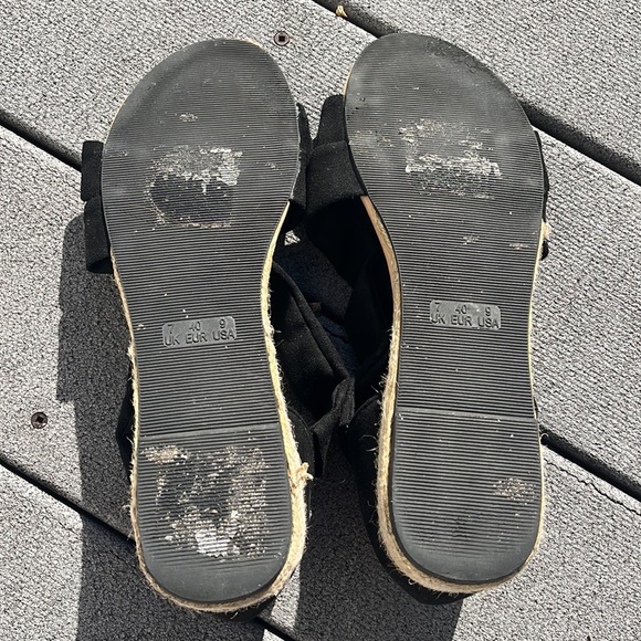 ☀️ Slip-On Black Fabric Sandals - Picture 4 of 5